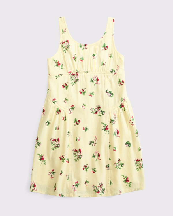 a&f dylan mini dress, Yellow Floral view 1