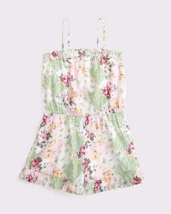 Abercrombie & Fitch smocked tube top romper