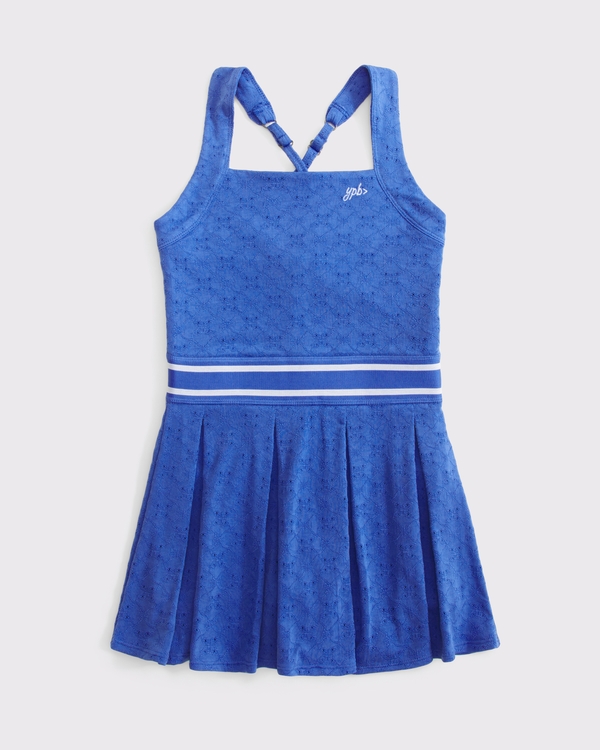 ypb lace pleated dress, Violet Blue view 1