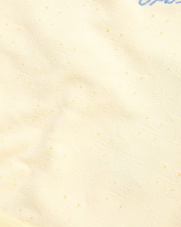 ypb lace pleated dress, Creamy Yellow view 2