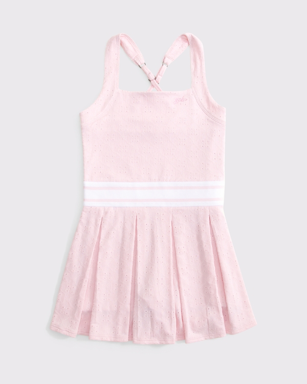 ypb lace pleated dress, Pale Lilac view 1