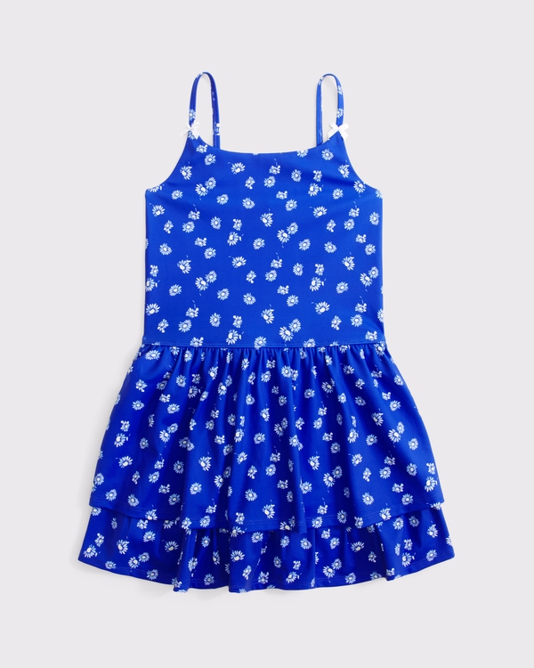 ypb bow mini dress, Blue Pattern view 1