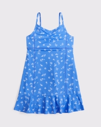 ypb babydoll cinched mini dress