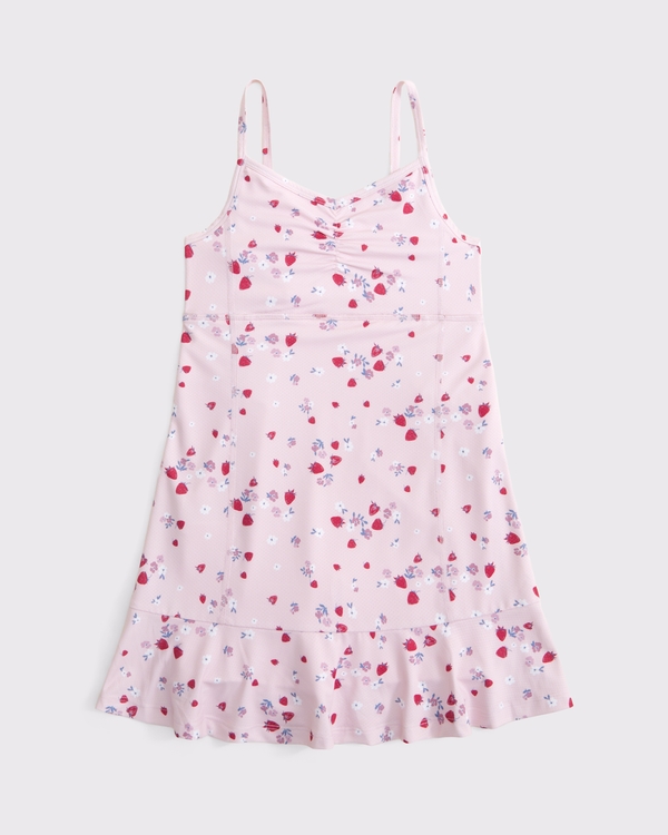 ypb babydoll cinched mini dress, Light Pink Pattern view 1