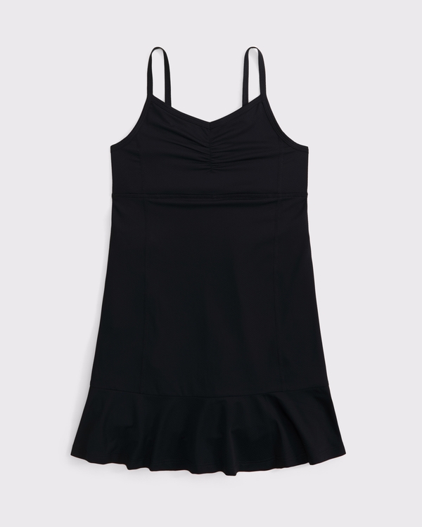 ypb babydoll cinched mini dress, Black view 1