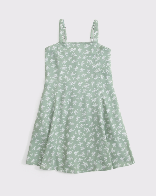 pattern mini dress, Cool Sage Floral view 1