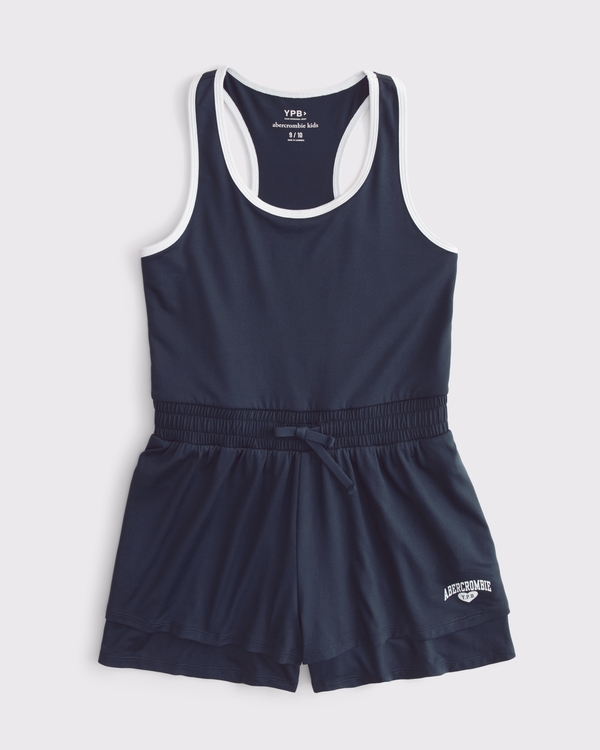ypb scoopneck romper, Navy view 1