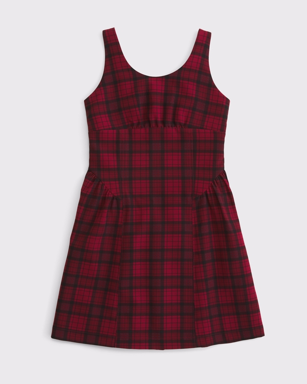 a&f dylan mini dress, Red Plaid view 1
