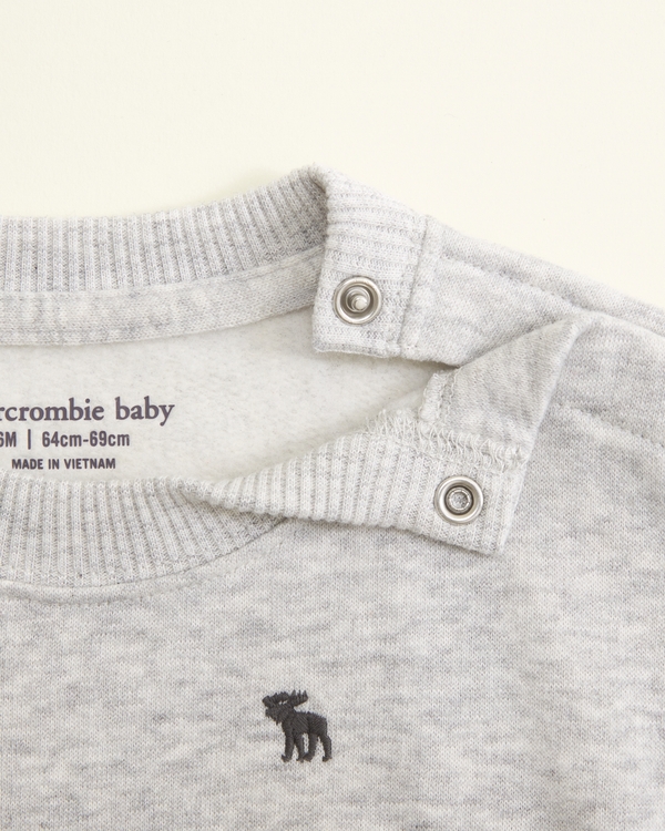 baby essential icon crew, Light Gray view 2