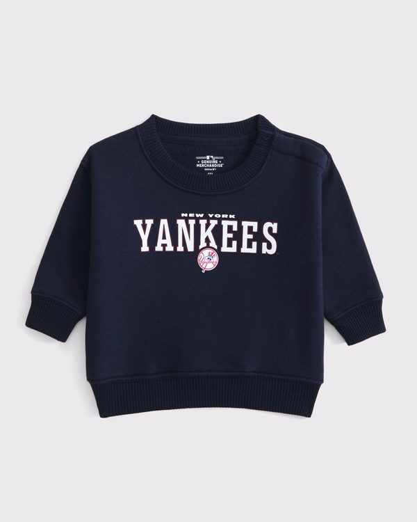 baby new york yankees graphic crew sweatshirt, Deep Blue view 2