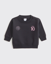Sudadera para bebé con estampa de Lionel Messi y cuello redondo