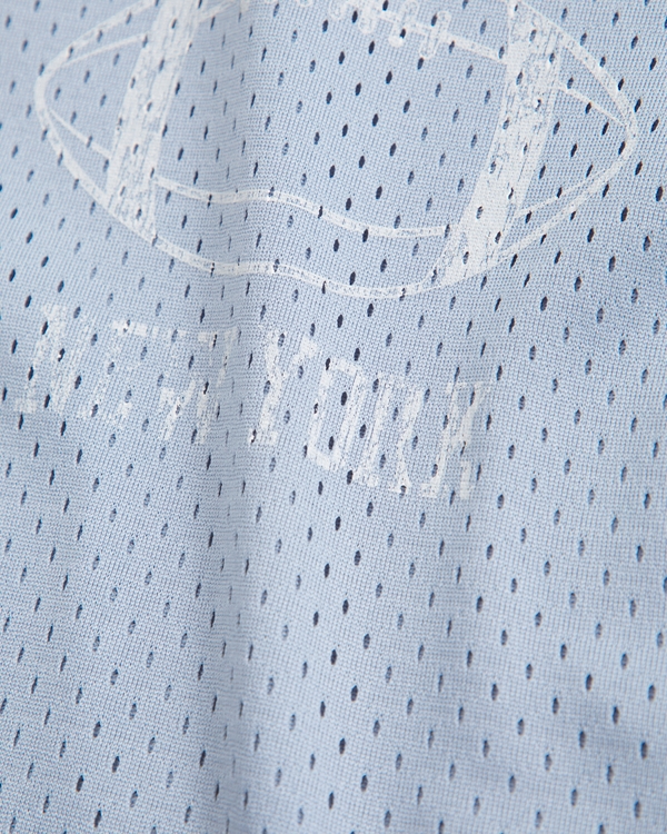 baby logo jersey bodysuit, Light Blue view 2