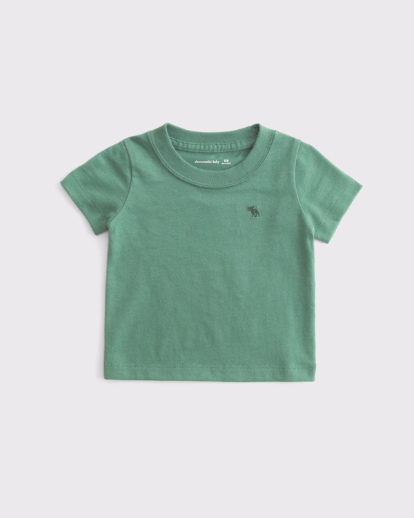 baby essential icon crew tee, Green view 1