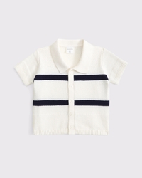 baby button-through sweater polo