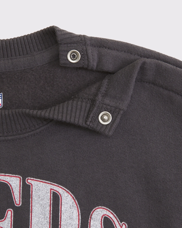 baby san francisco 49ers crew sweatshirt, Dark Gray - 49ers view 2