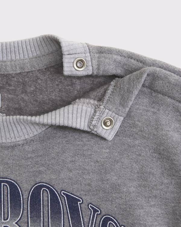 baby dallas cowboys crew sweatshirt, Gray - Cowboys view 2