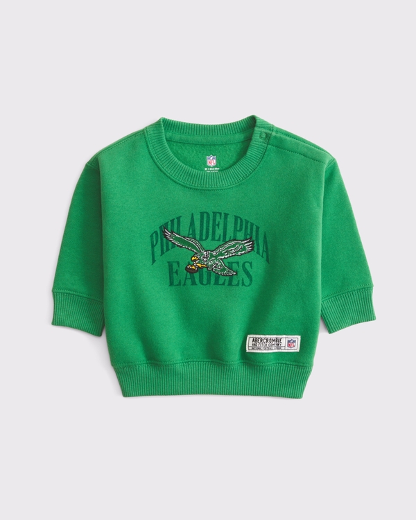 baby philadelphia eagles crew sweatshirt, Green - Eagles view 1