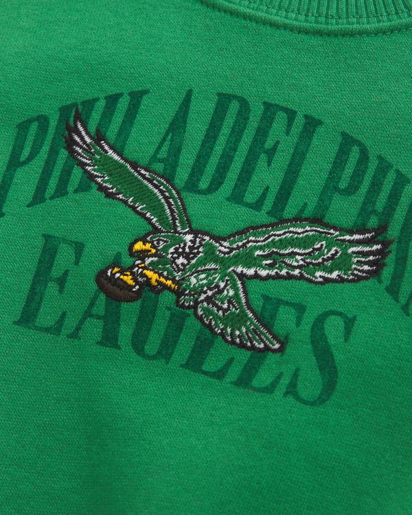baby philadelphia eagles crew sweatshirt, Green - Eagles view 2