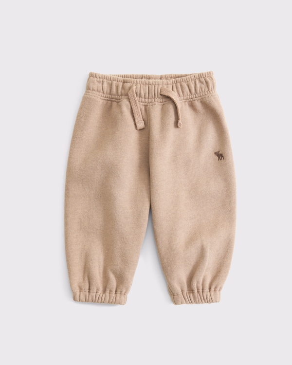 baby essential icon baggy sweatpants, Chocolate Mousse view 1