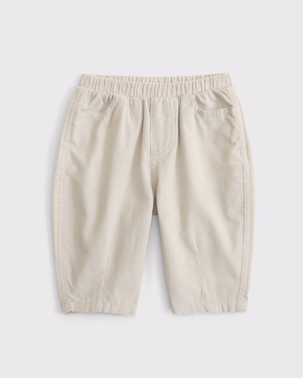 baby 100% cotton corduroy barrel pant, Moonbeam view 1