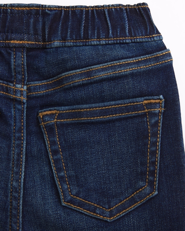 baby denim joggers, Dark Wash view 2