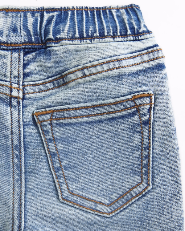 baby denim joggers, Light Wash view 2