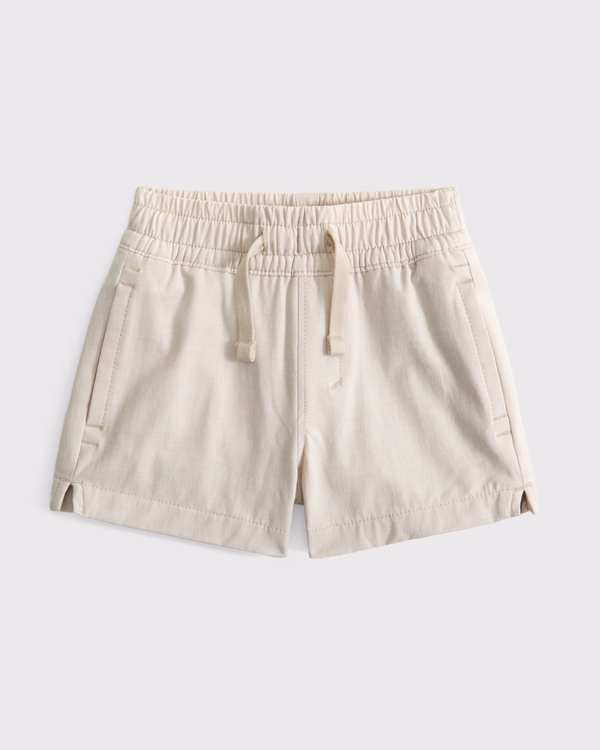 baby a&f hybrid shorts, Oatmeal view 1