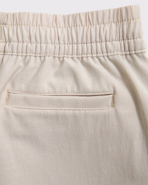 baby a&f hybrid shorts, Oatmeal view 2