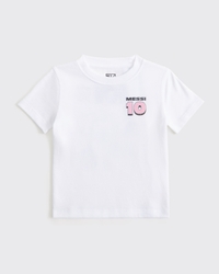 camiseta con estampa de Lionel Messi para niños pequeños