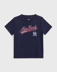 camiseta con estampa de los new york yankees para niños pequeños