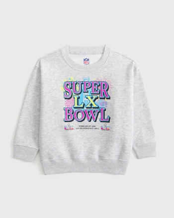 toddler super bowl graphic crew sweatshirt