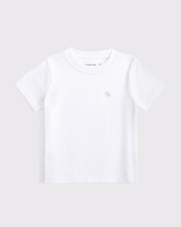 camiseta básica de cuello redondo para niños pequeños