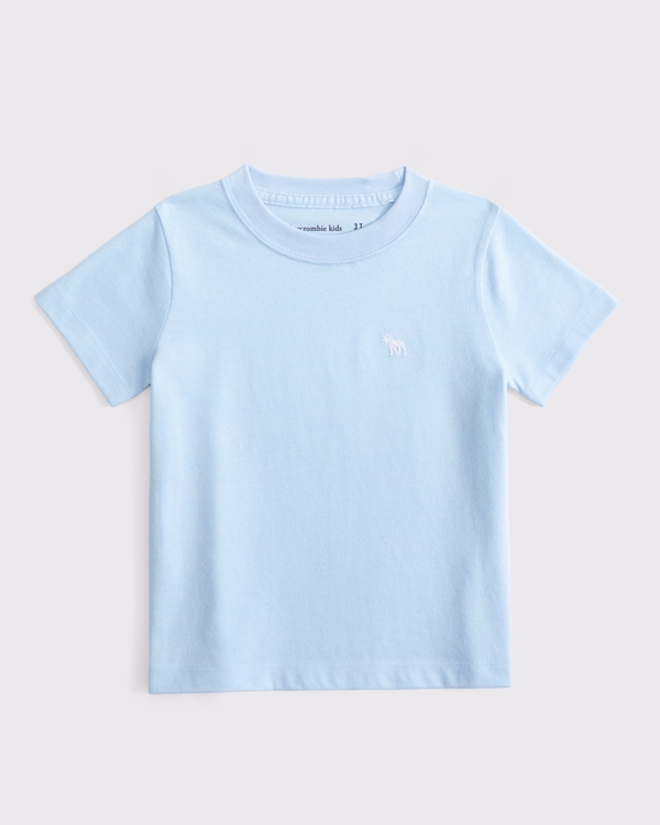 toddler essential icon crew tee, Pale Blue view 1