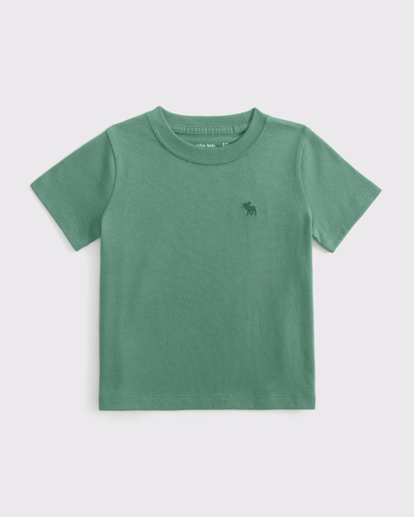 toddler essential icon crew tee, Green view 1