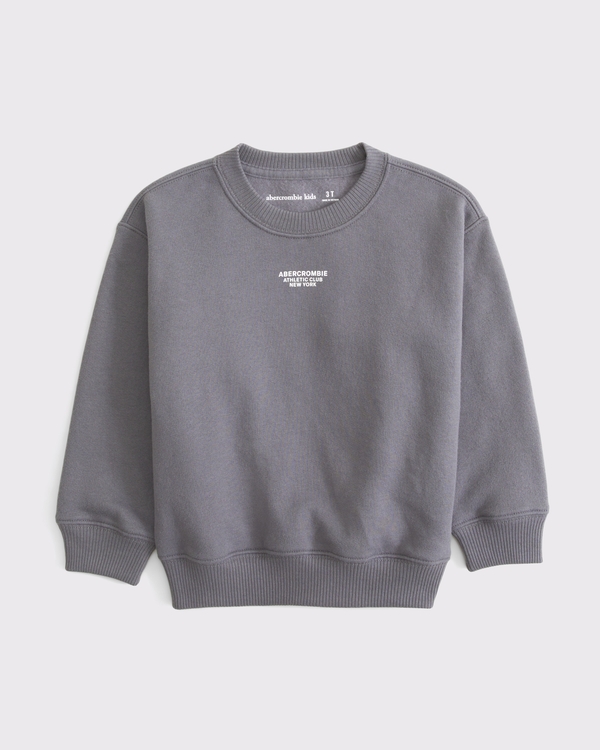 toddler imagery logo graphic crew sweatshirt, Rocky Gray view 2