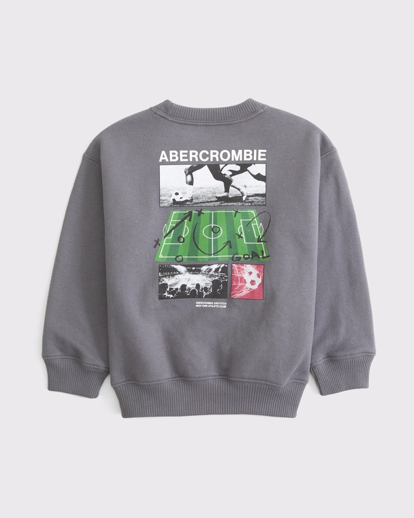 toddler imagery logo graphic crew sweatshirt