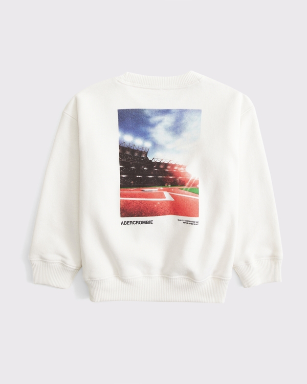 toddler imagery logo graphic crew sweatshirt