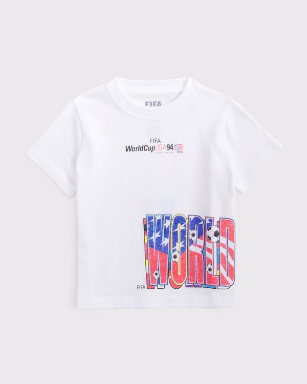 toddler world cup graphic tee, White view 1