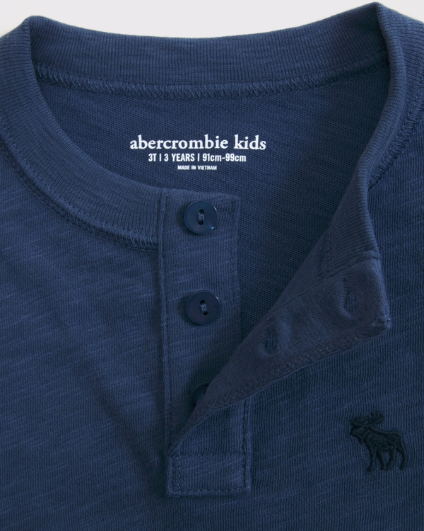 toddler henley, Nautical Blue view 2