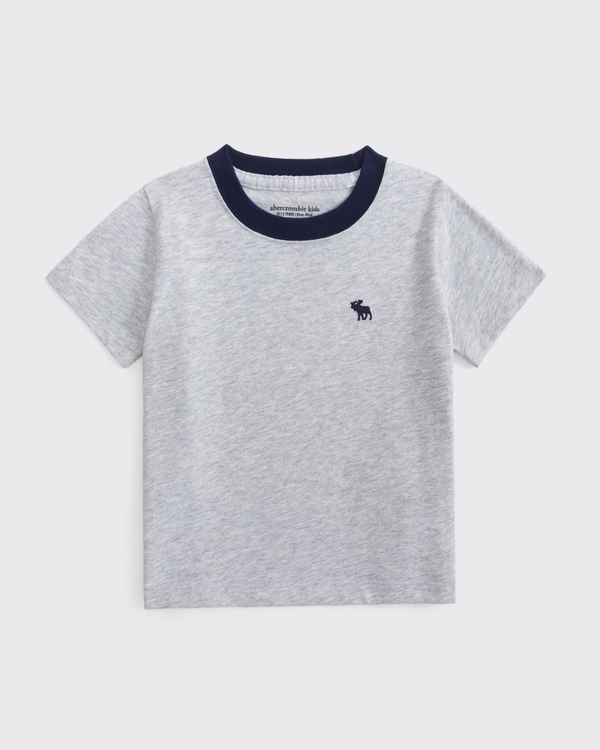 toddler icon crew tee, Light Gray view 1