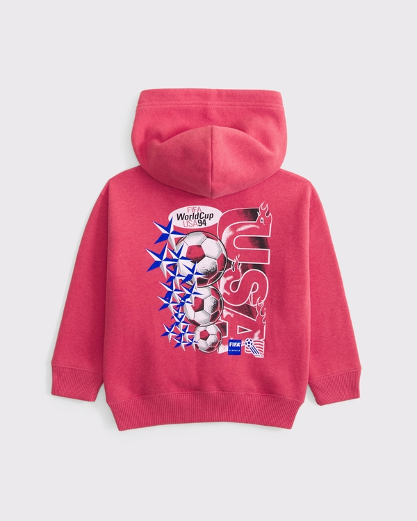 toddler world cup hoodie, Crimson view 1