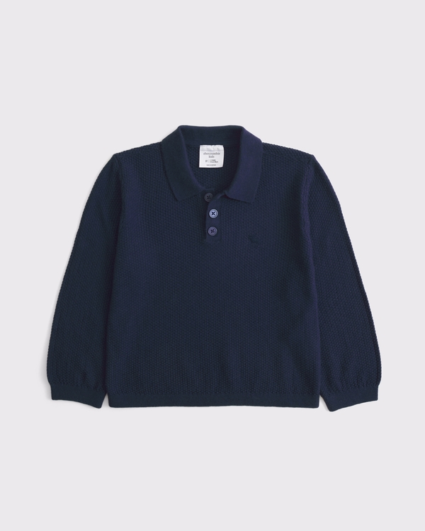 toddler long-sleeve sweater polo