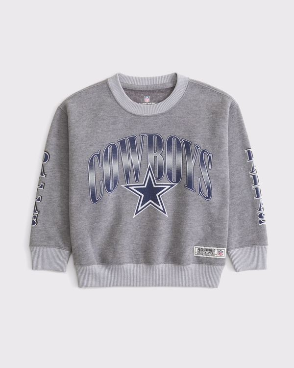 toddler dallas cowboys crew sweatshirt, Gray - Cowboys view 1