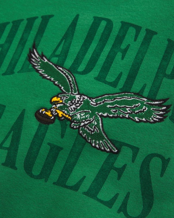 toddler philadelphia eagles crew sweatshirt, Green - Eagles view 2