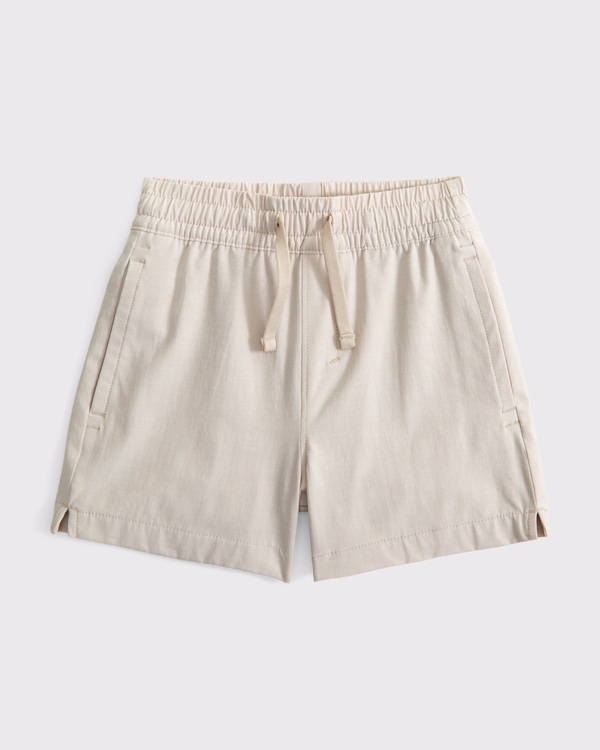 toddler a&f hybrid shorts, Oatmeal view 1