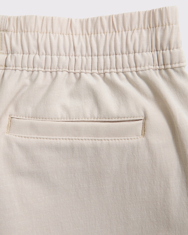 toddler a&f hybrid shorts, Oatmeal view 2