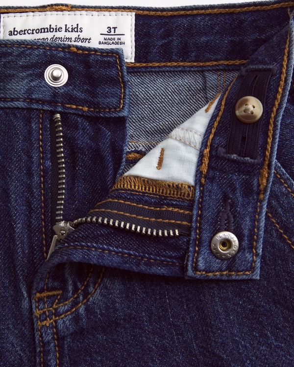 toddler baggy denim cargo shorts