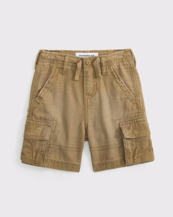 toddler cargo shorts, Warm Stone view 1