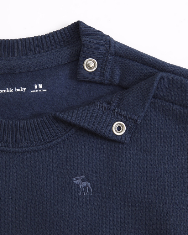 baby essential icon crew sweatshirt set, Sapphire view 2