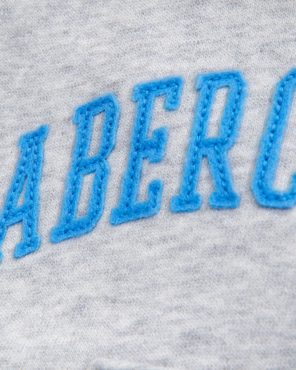 baby logo full-zip hoodie set, Light Gray view 2